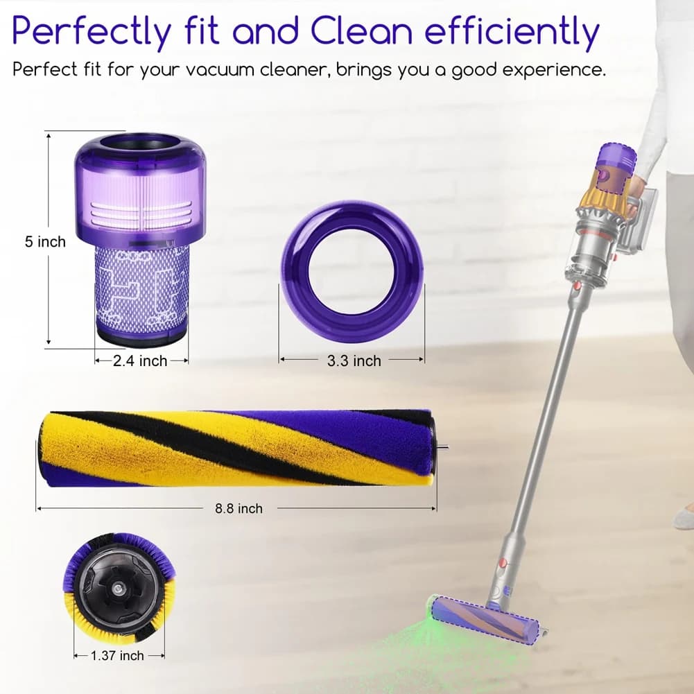 A18Z-Soft Spare roller brush for portable vacuum cleaner Dyson V12 Detect Slim, article code 971634-01
