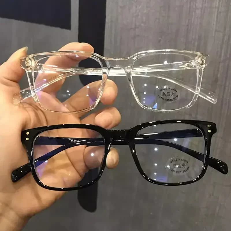 Occhiali Anti Luce Blu alla Moda per Uomo e Donna, Montatura Ottica Semplice per Computer