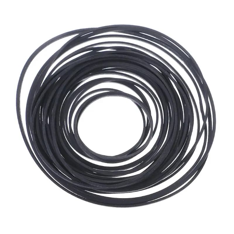 50 pz 1/2/3/4mm larghezza Universal Mix Cassette Tape Machine Belts assortiti Drive Flat Rubber Belt per CD DVD registratori Walkman