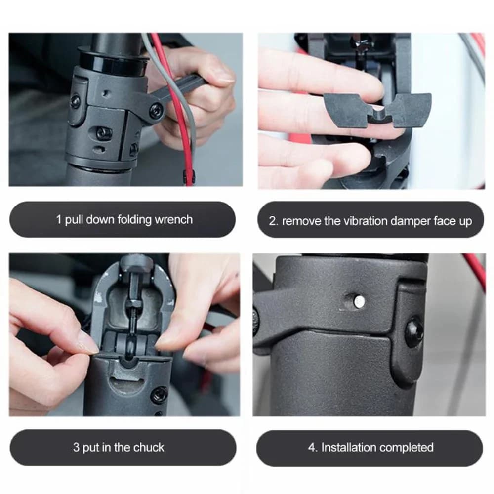 3 pezzi cuscino Shakeproof per Xiaomi Mijia M365/Pro accessori cuscinetto in gomma palo in silicone smorzamento delle vibrazioni scooter elettrico parte