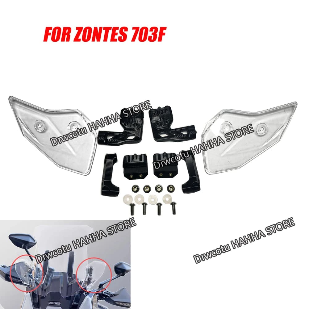 Kit di Modifica per Moto ZONTES 703F, Parabrezza Laterale Piccolo Anteriore Sinistro e Destro, Kit di Allargamento Parabrezza