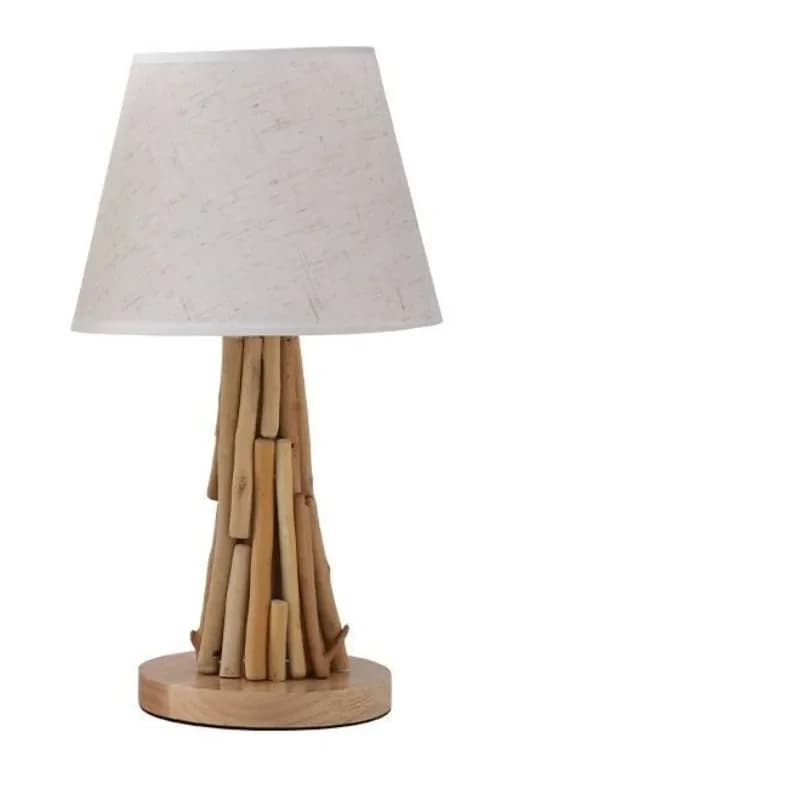 Lampada da scrivania moderna e semplice in legno, lampada da atmosfera di fascia alta per soggiorno, camera da letto