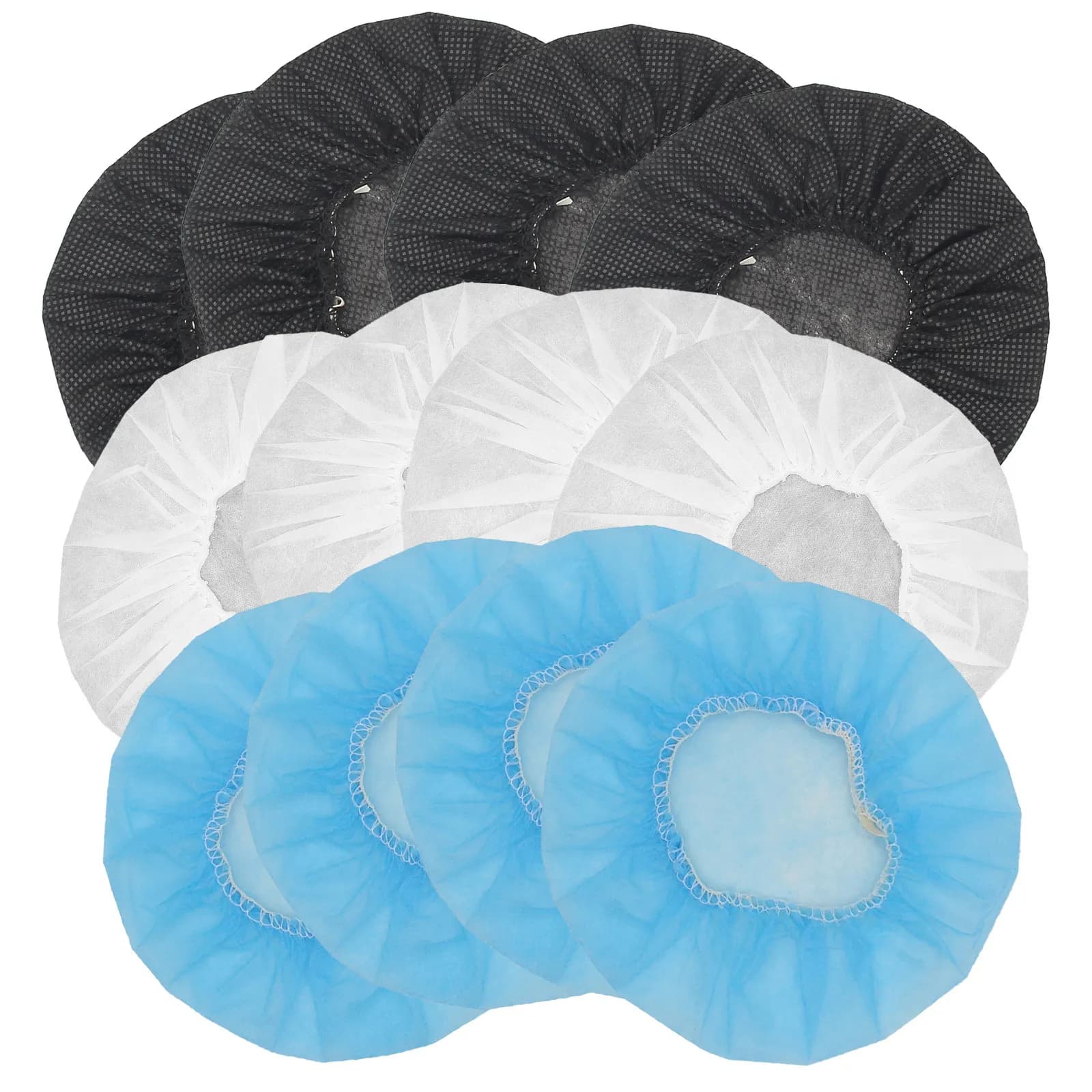 300Pcs Headphone Ear Pads Covers Non-Woven Headset Protectors Replacement Gym Training Aviation Racing Gaming Over Ear