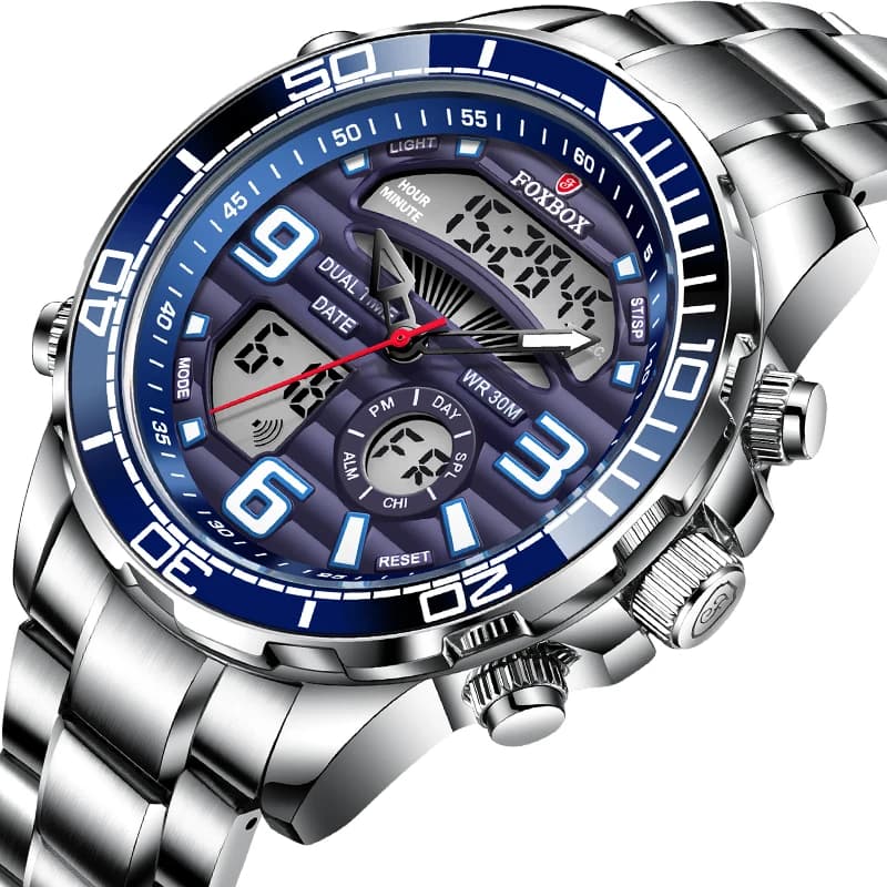Orologio da Uomo LIGE, Marca di Lusso, Quadrante Grande, Orologi Sportivi Militari, Cronografo al Quarzo con Data, Orologio da Polso Maschile, Reloj Hombre
