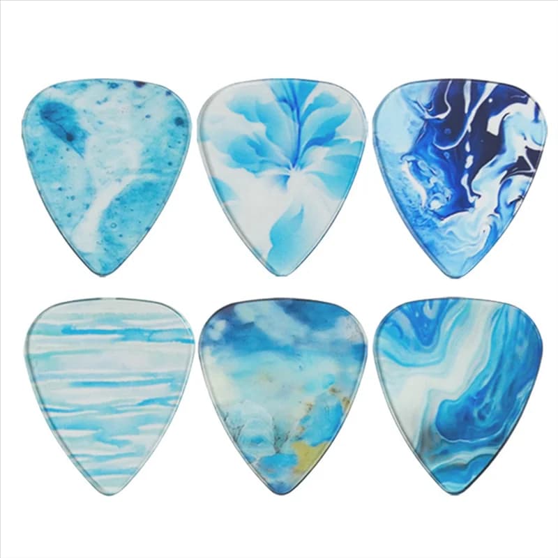 Plettri YHOLI trasparenti, plettri per chitarra, chitarra folk, plettri per chitarra elettrica, plettri trasparenti a colori personalizzati