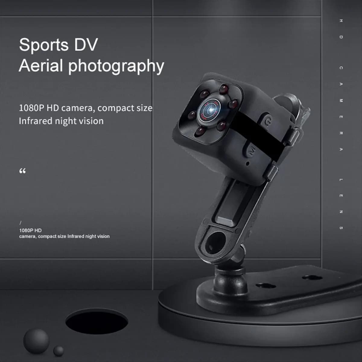 AABFK Mini telecamera di sicurezza wireless Full HD 1080P Mini videocamera 200mAh Visione notturna Registrazione video Rilevazione movimento