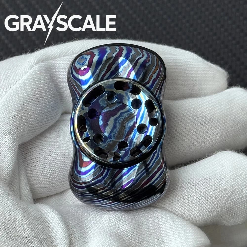 GrayScale EDC SOAP 2.0 Zircuti Fidget Spinner Edizione Limitata a 10 Pezzi, Giocattoli Antistress per Adulti, Fidget Spinner a Due Lame