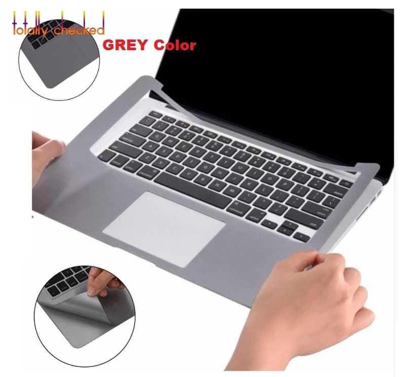 Per il nuovo Apple MacBook Touch bar 13 15 modello: A1706 A1708 A1707 A1989 A1990 Polso a protezione completa Resto della pelle Grigio siderale