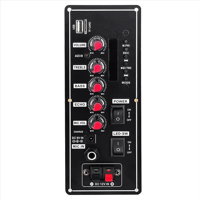 B02B-7.4V Scheda Amplificatore Square Dance 2X10W Amplificatore Altoparlante Supporto Bluetooth AUX U-Disk 5-8 Pollici Altoparlante Home Theater FAI DA TE
