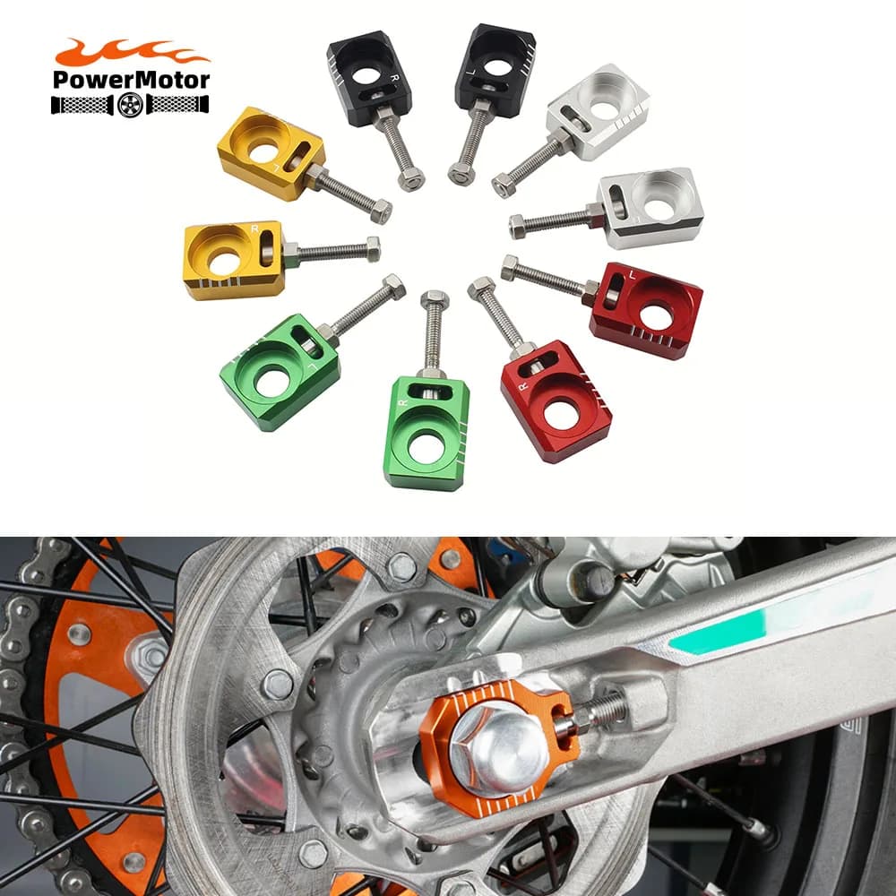 Regolatore Catena Blocco Asse Posteriore per Surron Light Bee S X, Ricambi Modificati Universali per Moto Elettriche Enduro e Dirt Bike