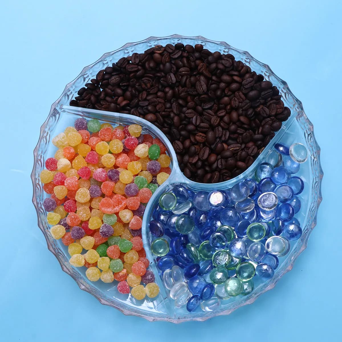 Fruit Plate Transparent Acrylic Tray 25x25x15cm Lid Keeps Appetizers Fresh Suitable for Seafood Dried Fruit Plate