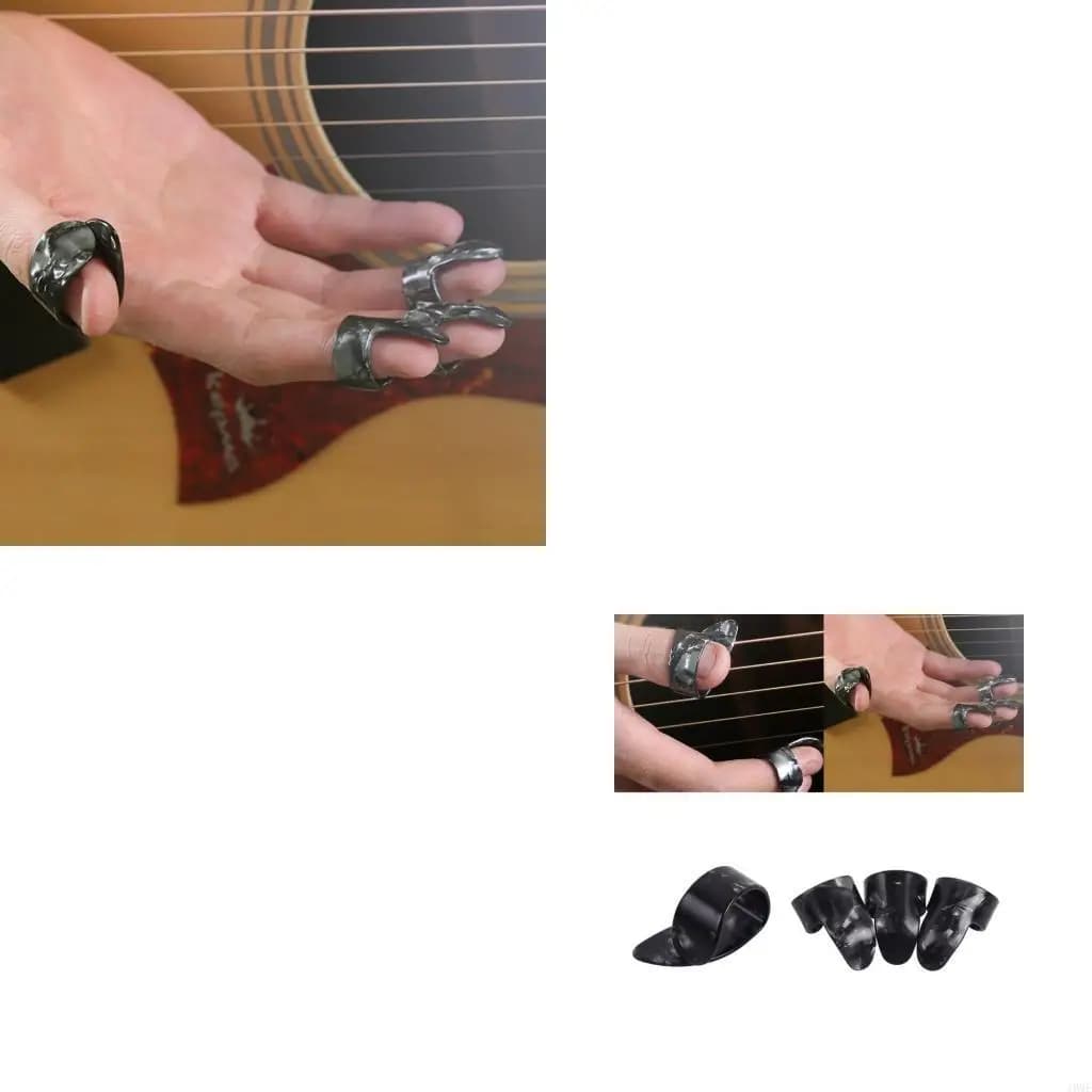 4pcs per chitarra per le del pollice pick plectrum per le dito della chitarra per le del banjo per le