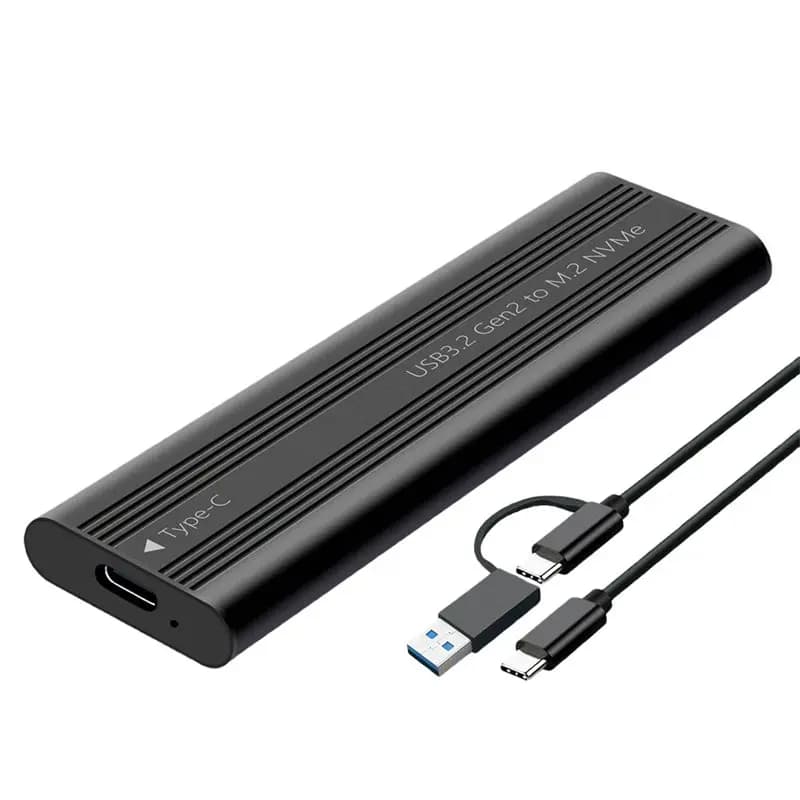 Box esterno per SSD M.2 NVMe PCIe - Case USB Type-C 10Gbps per SSD M.2 PCI-E