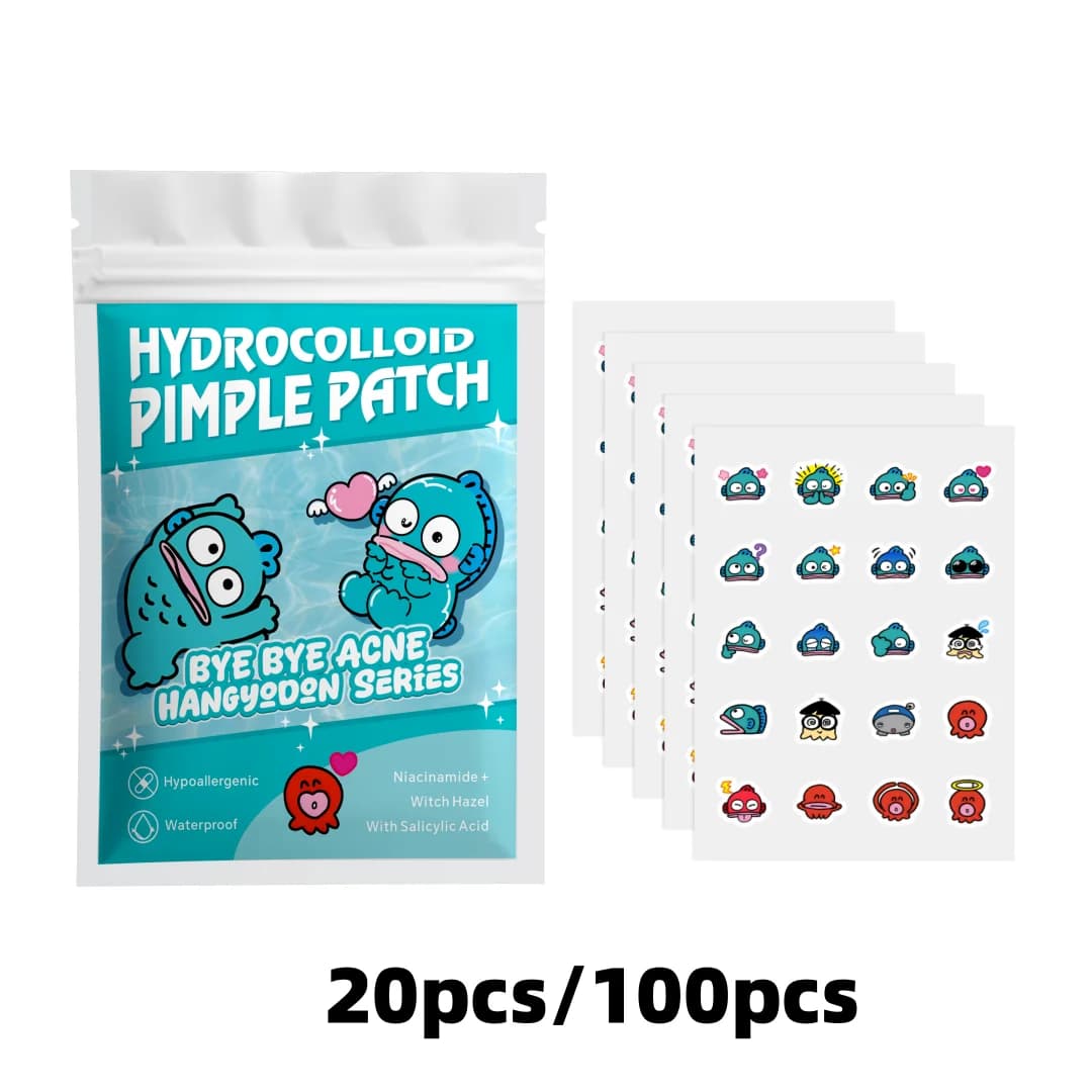 20/100PCS hello kitty Acne patches, facial acne patches, hydrogel acne removal patches, concealer
