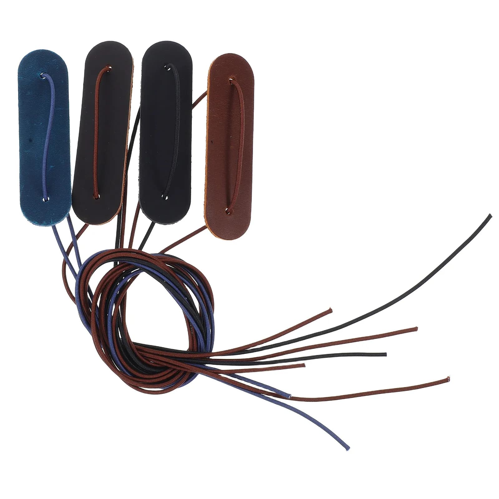 4 Pezzi Eleganti Protezioni per Bordi di Quaderni in Pelle di Vacchetta, Fasce Elastiche Intrecciate Vintage per Diari e Agende Ricaricabili
