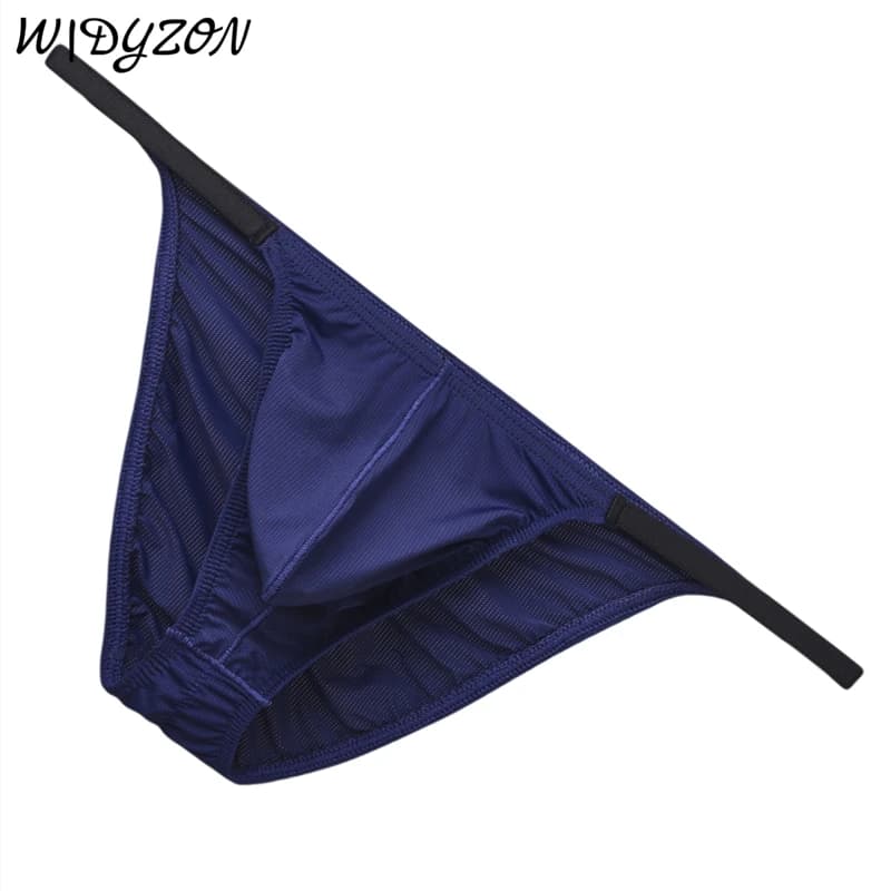 Mesh Breathable Briefs Men Underwear Male Mini Panties Sexy U Pouch Wrinkle Back Bikini Slips Hombre Quick Dry Exotic Lingerie