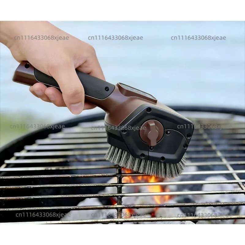 Electric Bbq Grill Cleaning Brush - Stainless Steel Wire Roller, Rechargeable Cordless Grill Brush