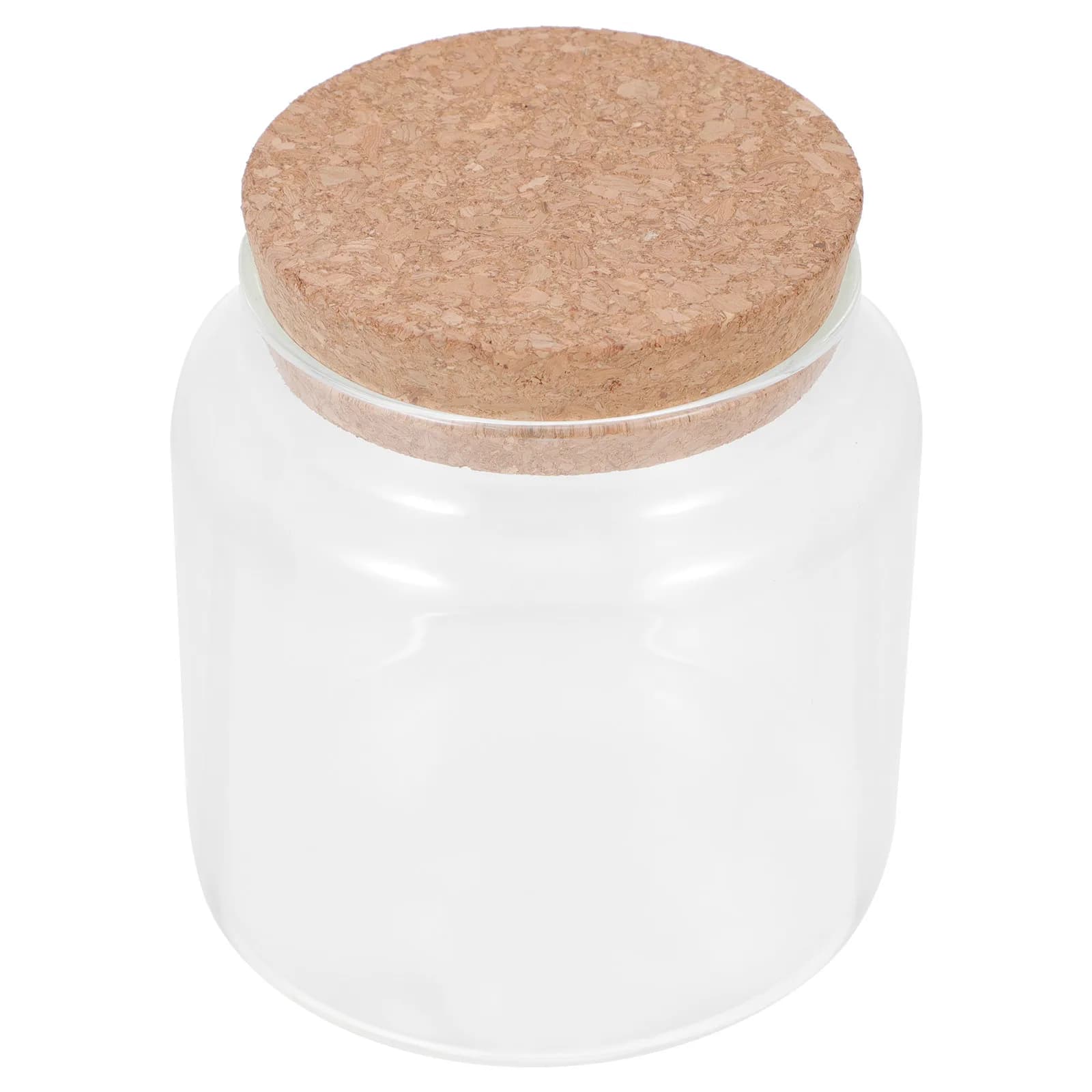 Barattolo in Vetro Compatto con Ottima Chiusura Ermetica, Contenitore Trasparente per Spezie da Cucina, Organizzatore per Condimenti Domestici