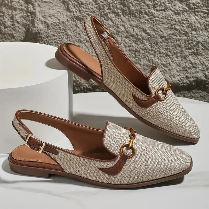 Nuove Donne Sandali Della Piattaforma Anti-scivolo Punta Chiusa Scarpe di Metallo Donne Piatto All'aperto Punta Rotonda Sandali Con Zeppa Donne Sandalias De Mujer
