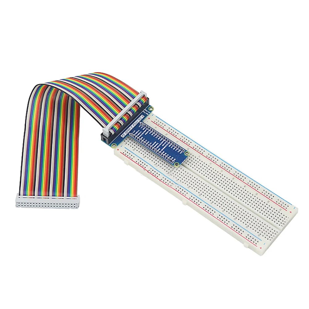 GPIO type T expansion card from 40 pin GPIO cable + breadboard + jump cable adapter from 65 pieces for Raspberry Pi 1 B +/2B/3B