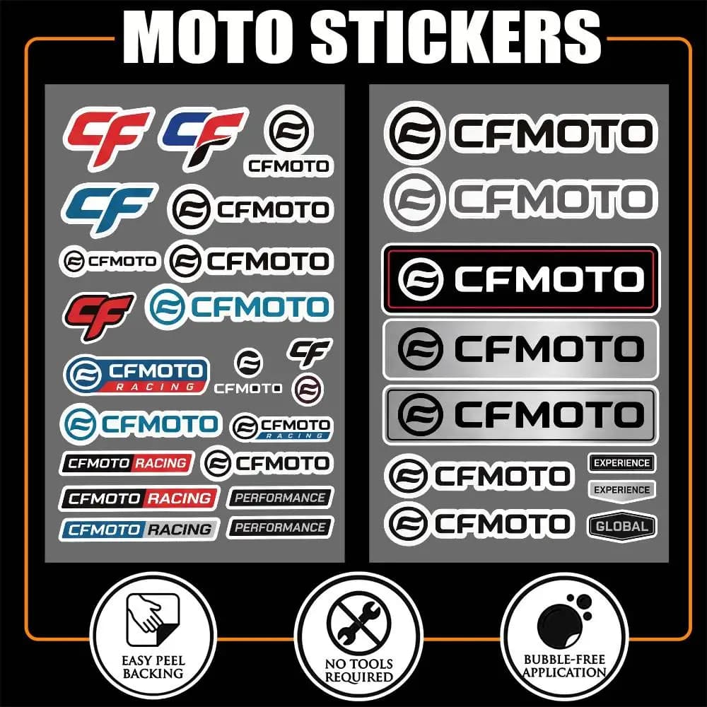 FOR CFMOTO High Visibility Reflective Waterproof Decal Scratch Hide Sticker Fit Car Motorcycle Helmet Refrigerator