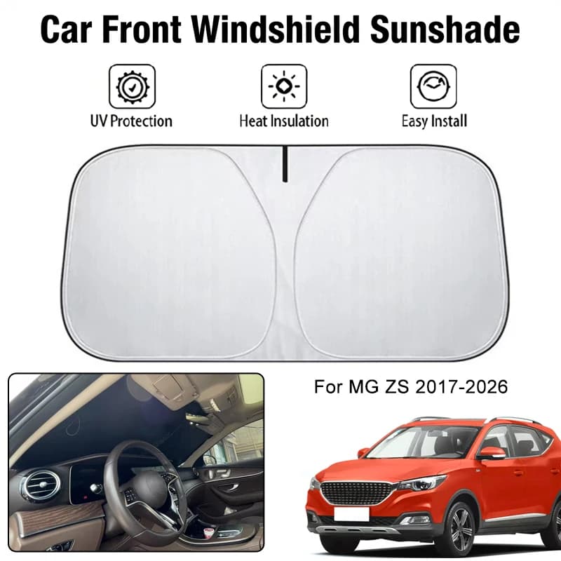 Parasole per Parabrezza Anteriore Auto per MG ZS 2017-2026, Protezione UV e Isolamento Termico, Accessori per Interni Auto