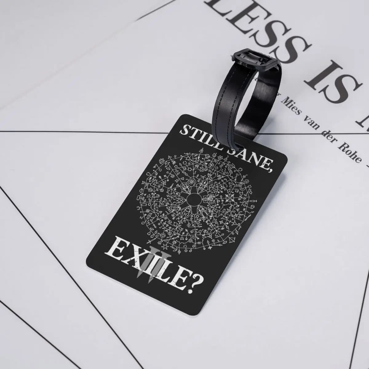 Path Of Exile 2 Still Sane Exile Etichette per Bagagli Accessori per Valigie Etichetta per Bagaglio da Viaggio Porta Etichetta ID Nome Indirizzo