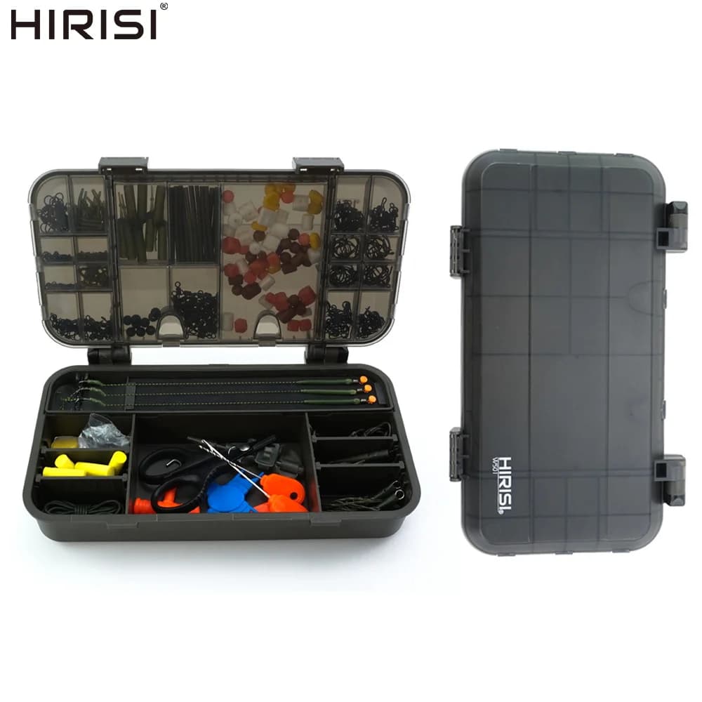 Hirisi Large Capacity Multipurpose Tackle Storage Box Organizer for Carp Fishing Fake Lures Hooks Angling Terminal Accessories