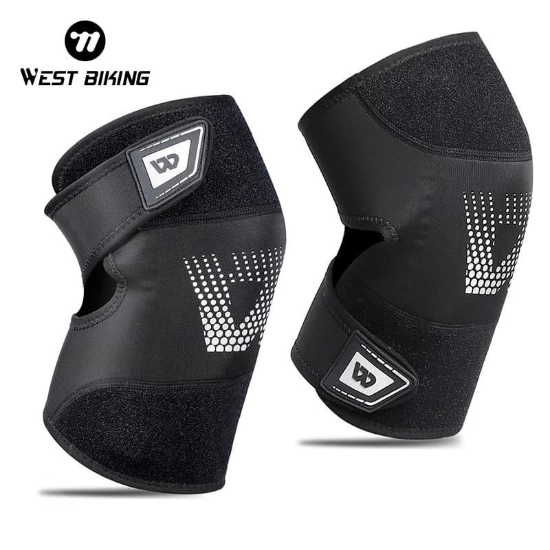 WEST BIKING supporto per ginocchio di sicurezza sportiva professionale supporto per ginocchiere elastiche corsa Fitness Gear tendine Strap Brace Protector