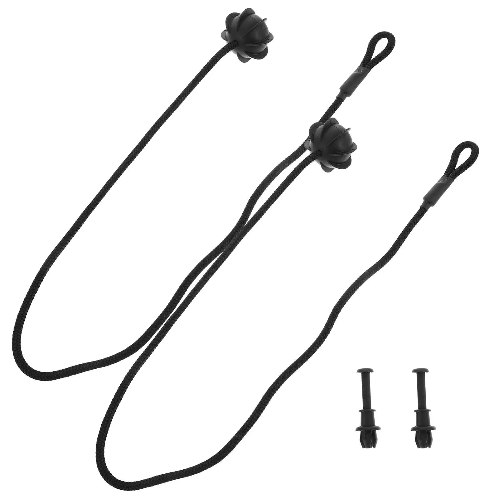 2 Set di Corde Regolabili in Nylon con Fibbia per Ripiano Posteriore del Bagagliaio, Organizzatore per Vano Portaoggetti Auto