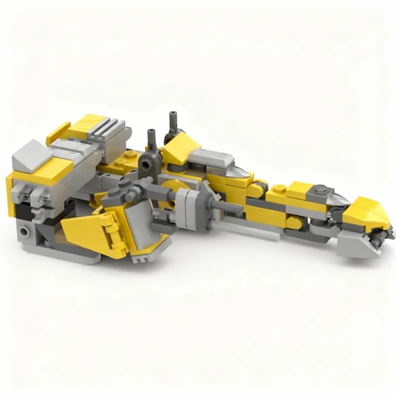 201 pz MOC Barc Speeder Sidecar Due Alieni Colore Neutro Rt Star Battle Modello Mattoncini da Costruzione Giocattolo Architettonico Regali di Natale