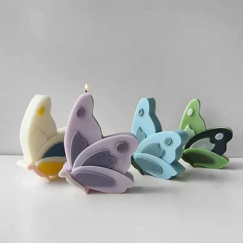 Farfalla candela stampo in Silicone animale candele fatte a mano gesso resina epossidica ornamenti stampo decorazioni per la casa artigianato