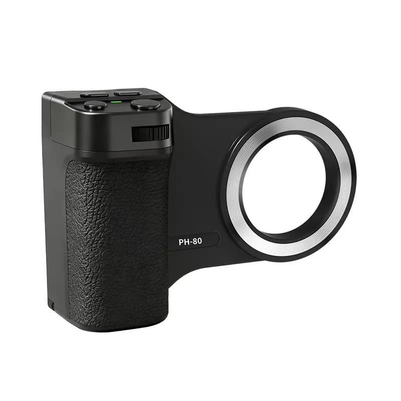 Impugnatura Magnetica per Fotocamera Smartphone con Zoom e Telecomando Bluetooth, Luce di Riempimento e Stabilizzatore Portatile per Telefoni