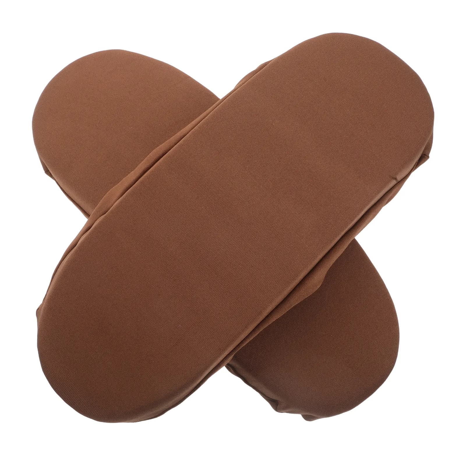 Pair Office Chair Armrest Pads Memory Foam Cushion High Elastic Armrest Covers Protector Brown 10.41 X3.93 .38in for Gaming