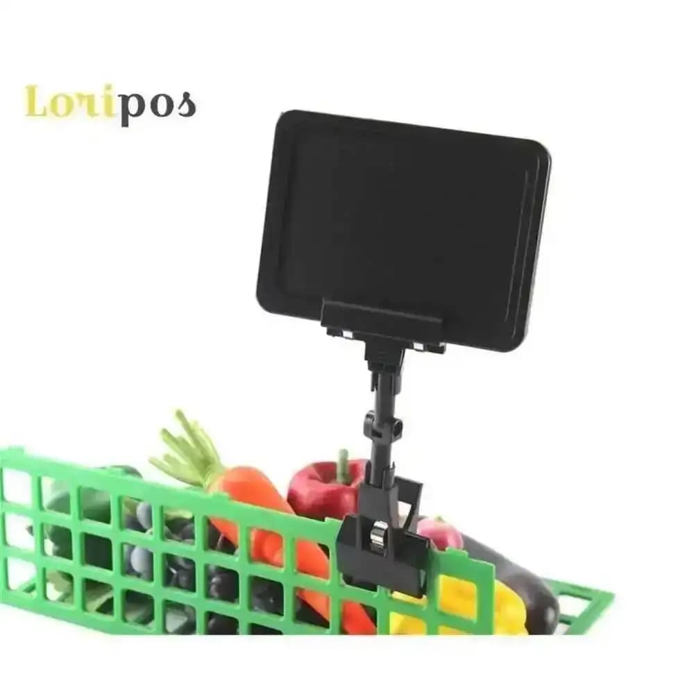 Espositore per Etichette Prezzi in PVC Nero, Porta Cartellini Pubblicitari, Porta Poster e Clip per Immagini POP