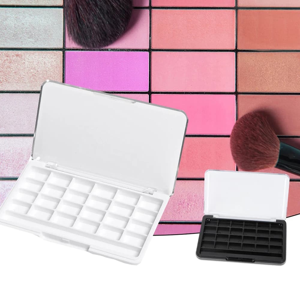 DIY Lip Balm Container Powder Holder Empty Eyeshadow Dish Cosmetics Tool Makeup Palette Refillable Palette