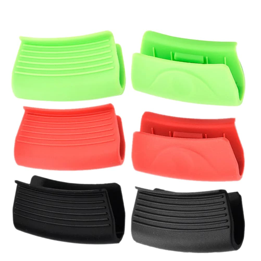 3Pairs Silicone Pot Handle Covers Heat Resistant Grip Sleeves for Cast Iron Frying Pans Skillets Cookware Hot Handle Protector