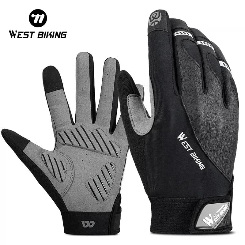 Cycling Gloves West Biking to Dita Intere, Antiurto, for Men and Women, for Road Bikes, Mountain Bike, MTB, Moto