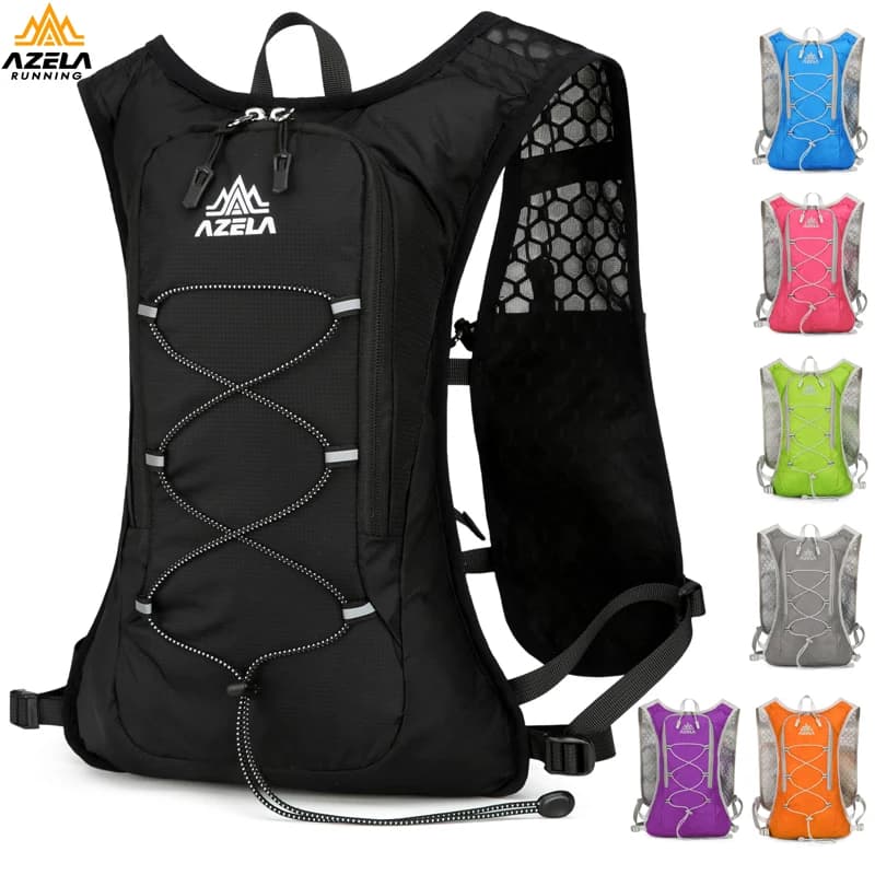 Running backpack with moisturizing vest Ultralight jogging backpack for hydration for men Breathable bicycle bag for marathon Water bottle 500ML