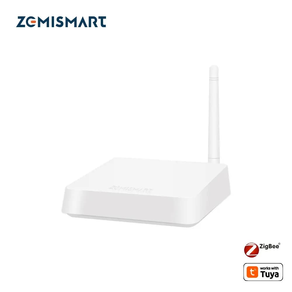Il hub Zemismart Zigbee funziona con l'antenna dell'app Tuya Smart Life Smart Home Bridge Ampia gamma di controllo Gateway cablato stabile