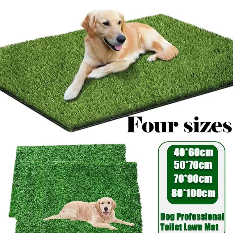 50x70 cm/70x90 cm/40x60 cm/80x100 cm Artificial Grass Cane Pad Pet Meadow Zerbino Animal Training Home Dog Grass Zerbino with Home Animal Draining Holes