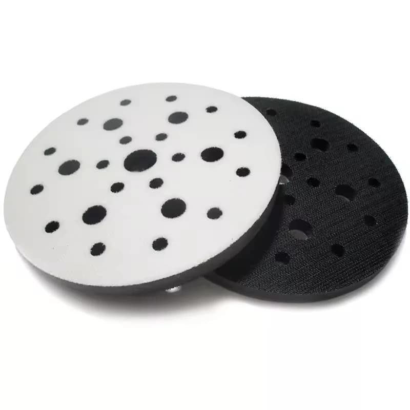 Cuscino di protezione in schiuma con gancio e anello per interfaccia in schiuma da 6 pollici 150 mm 25 fori per lucidatura e lucidatura dei dischi abrasivi