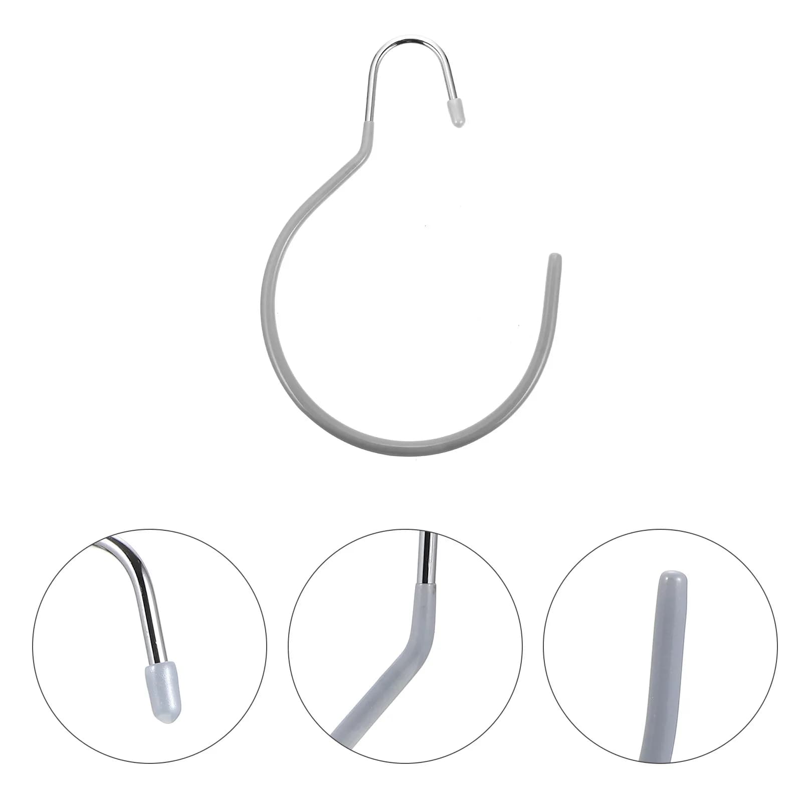 5 Pcs Coat Hangers Closet Clothes Hook Hooks Hanging Holder Silver Household Door for
