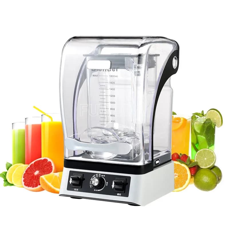 Frullatore Industriale per Ghiaccio, Macchina Elettrica per Slush e Smoothie, Frullatore Commerciale