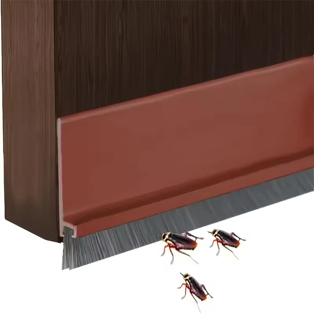 Guarnizione per fessure sottoporta, sigillo inferiore per porta, spazzola sigillante per porta, blocca-vento per porta della camera da letto, antipolvere, anti-perdita d'aria e anti-insetti.