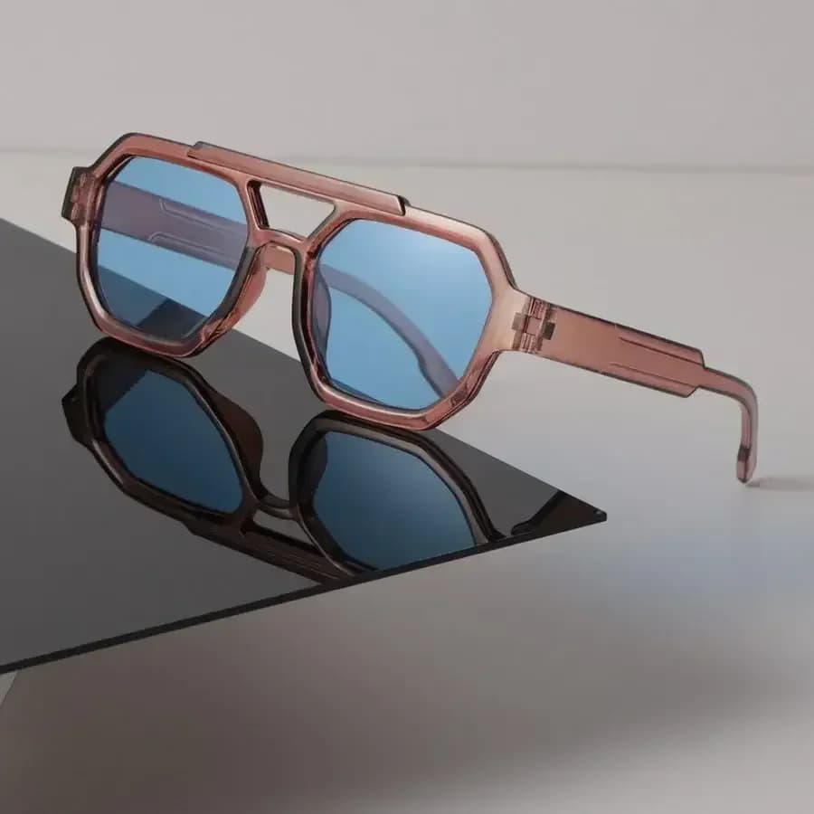 Retro Sunglasses Women Men Square Mirror Clear Luxury Eyewear Sexy Designer Brand Black Sun Glasses for Female Male 200000297