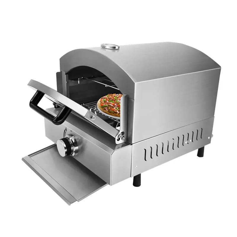 Macchina per pizza all'aperto con forno per pizza da campeggio portatile con pietra per pizza da 12 pollici