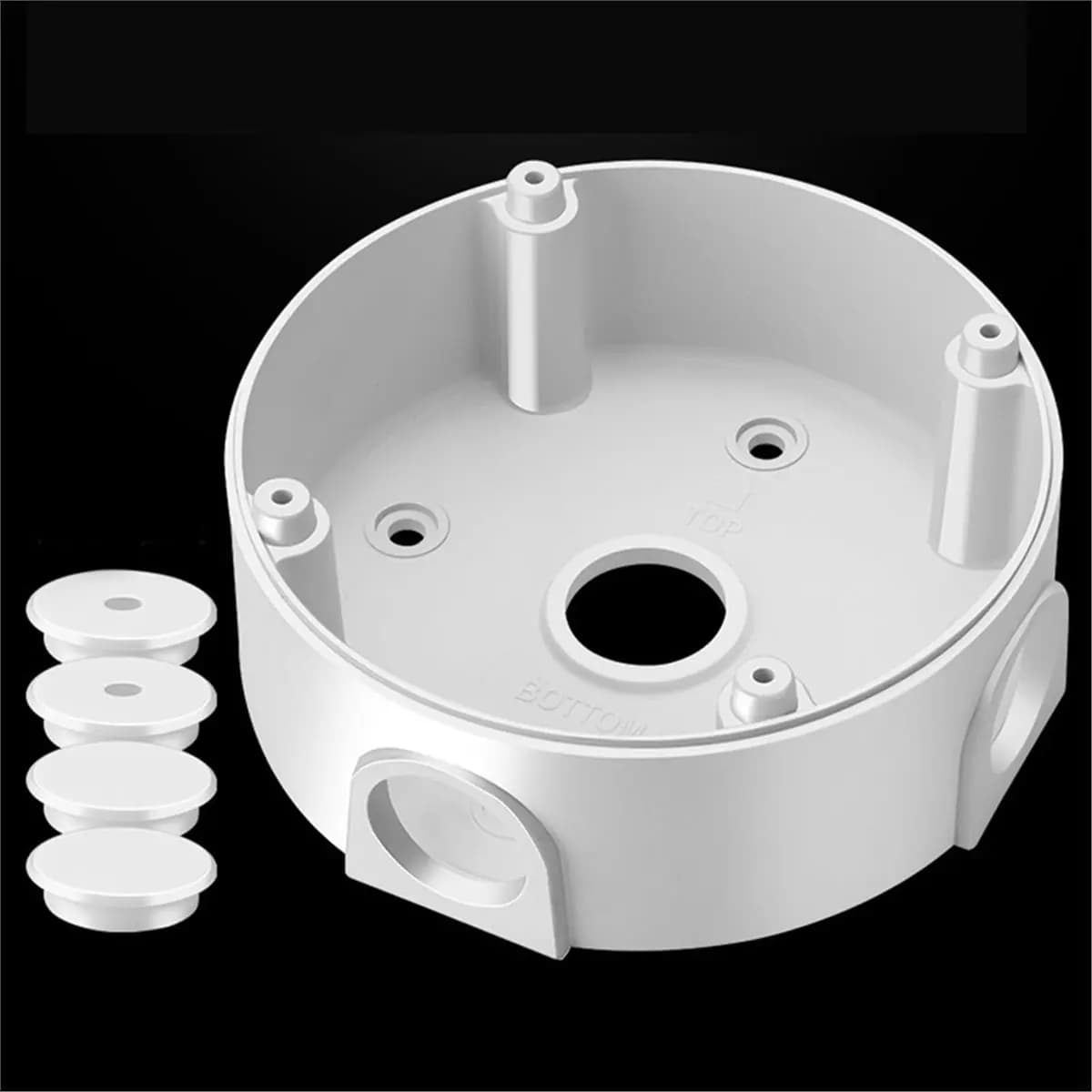 Friendly!Universal Plastic Junction Box for Dome Security Cameras Waterproof Mount Bracket Surveillance Dome Brackets