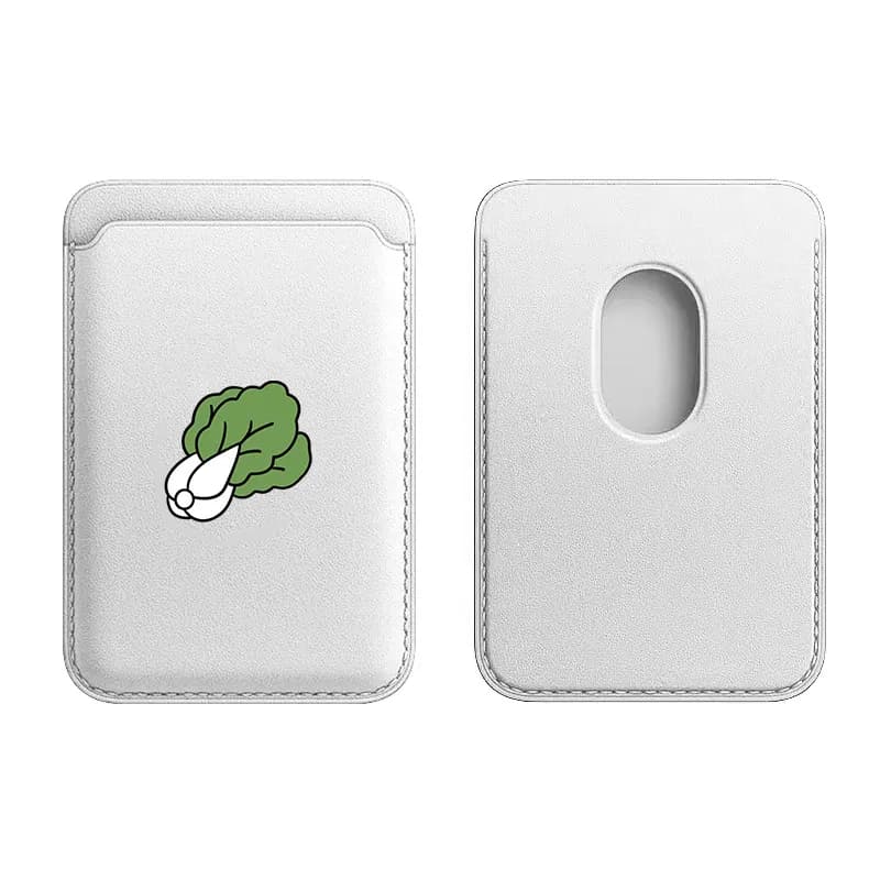 Custodia magnetica per carte a forma di maialino che vuole cavoli, compatibile con MagSafe per iPhone 17 Pro Max e Samsung Galaxy S26 Ultra