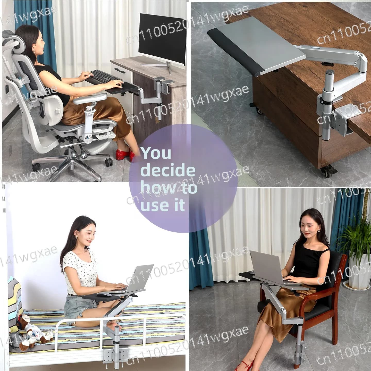 Scrivania Pieghevole Multifunzione con Supporto per Laptop, Tavolo da Letto e Scrivania per Studio, Ideale per Dormitori